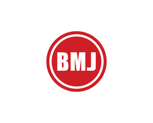 BMJ logo design vector template. BMJ