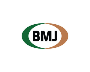 BMJ logo design vector template. BMJ