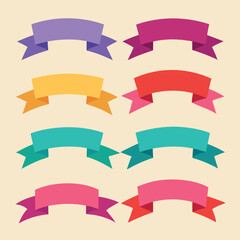 Obraz premium Set of the Ribbons