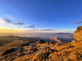 Sunriste in the mountains