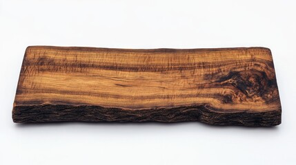 Fototapeta premium Rustic Handmade Wooden Cutting Board with Natural Edge Design