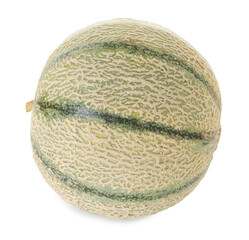 One whole Cantaloupe melon isolated on white