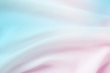 Beautiful silk fabric with color gradient, top view