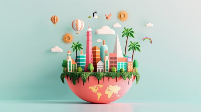 A creative illustration depicting the fusion of cultural diversity and global knowledge, showcasing how ideas and traditions from around the world come together to enrich collective understanding.