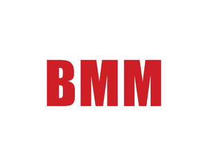 BMM Logo design vector template. BMM