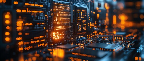 Fototapeta premium Closeup of ethical hacking tools with a focus on vulnerability assessments, secure network configurations, and digital protection strategies in a hightech lab