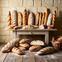 artificial intelligence realistic bread background