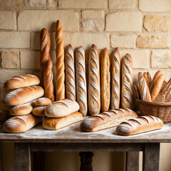 artificial intelligence realistic bread background