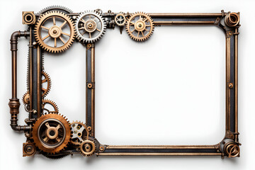 Steampunk Border Frame Copy Space Area