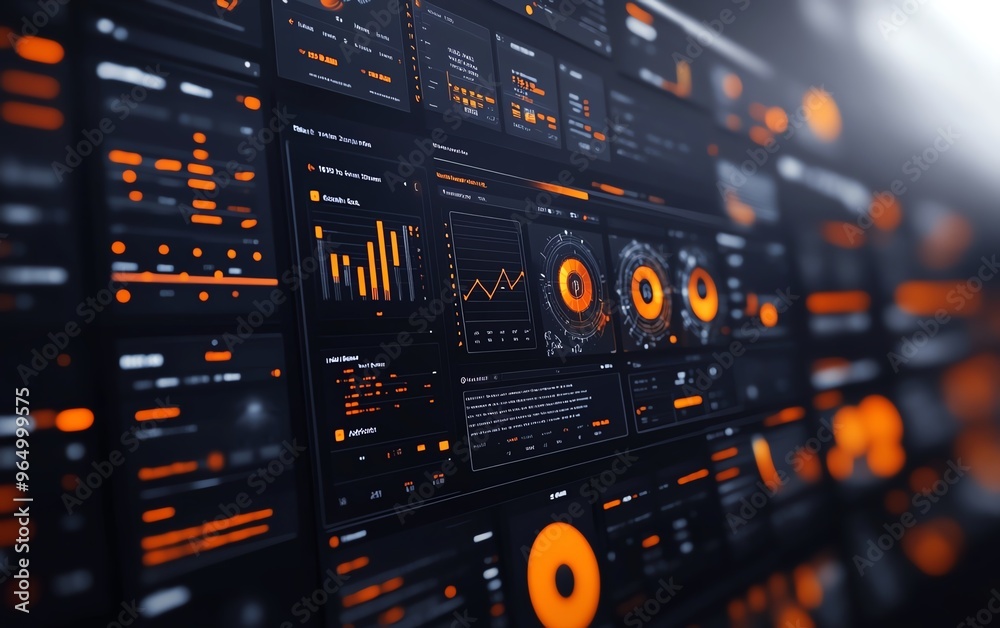 Poster Closeup of a global marketing automation platform with integrated CRM features, automated digital processes, and advanced business development tools in a sleek interface