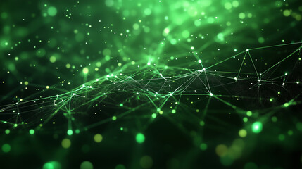 テクノロジープロセスとネットワーク能力をイメージしたデジタル背景をリアルに描いたAI生成画像