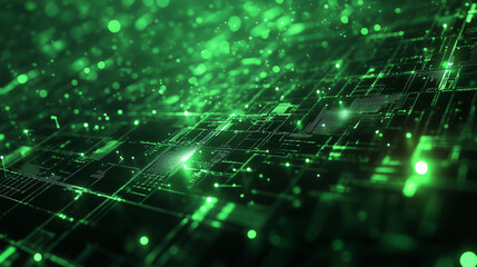 Obraz premium テクノロジープロセスとネットワーク能力をイメージしたデジタル背景をリアルに描いたAI生成画像