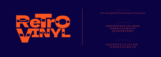 Retro fonts decorative wedding vintage retro logos. Minimal luxury font alphabet logo. Vector illustration