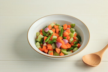 Acar Wortel Timun, Indonesian Carrot and Cucumber Pickles.