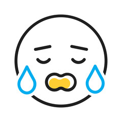 Vector multicolor icon for Emotional