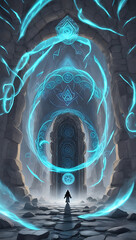 abstract blue background