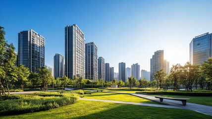 Obraz premium city cityscape