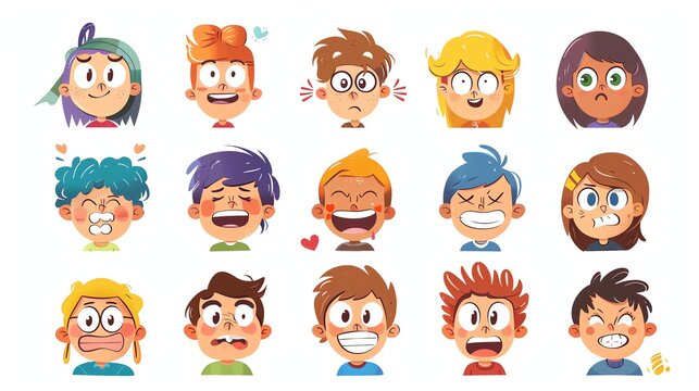 「Cartoon Drawing Emotions」の写真素材 | 954,561件の無料イラスト画像 | Adobe Stock