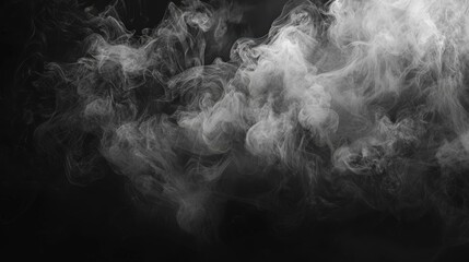 Abstract smoke on black