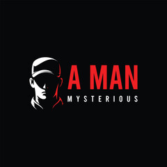 mysterious man logo vector illustration