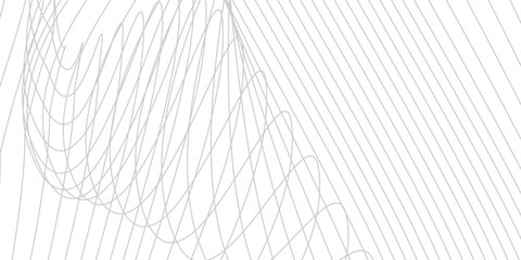 White abstract texture and wavy lines 3d paper art style vector background 