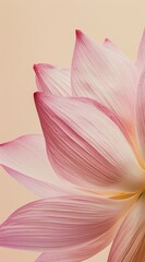 Fototapeta premium Delicate pink lotus petals