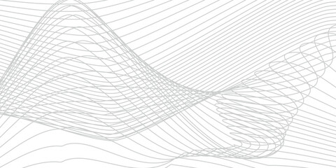 White abstract texture and wavy lines 3d paper art style vector background 