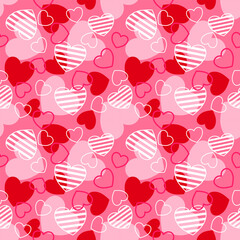 seamless pattern with hearts