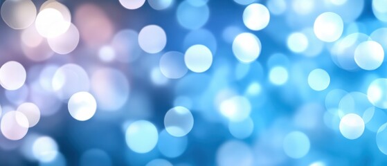 Fototapeta premium A captivating abstract background featuring dreamy bokeh lights in blue and purple hues, perfect for creating a serene atmosphere.