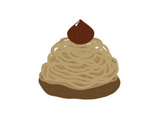 栗のスイーツ、モンブランケーキ