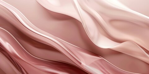 Fototapeta premium Elegant flowing pink satin fabric, a beautiful and delicate background, perfect for luxury, fashion, and design concepts, luxurious textures concept