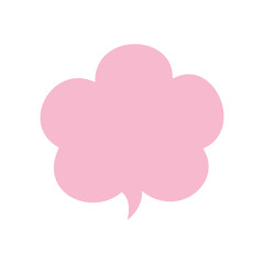 Speech bubble frame design template.