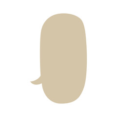 Speech bubble frame design template.