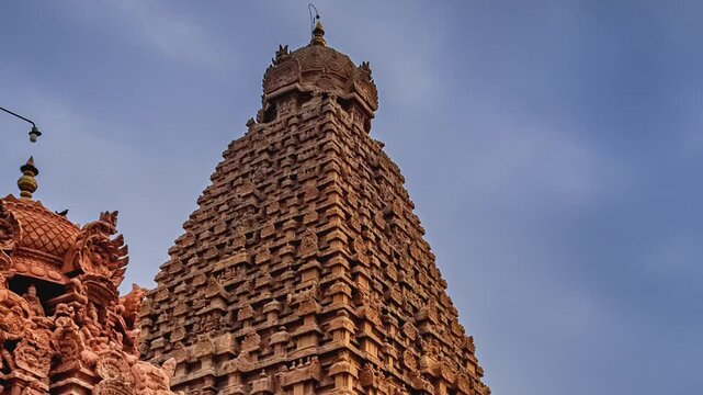 Tanjore Big Temple or Brihadeshwara Temple was built by King Raja Raja Cholan, Tamil Nadu. It is the very oldest & tallest temple in India. This is UNESCO's Heritage Site.	