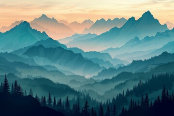 Feel the Height of Nature with Mountain Range Backgrounds