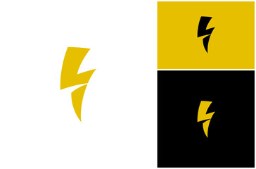 Letter L Lightning Bolt Volt Flash Thunder Storm Electric Power Energy Vector Logo Design Illustration