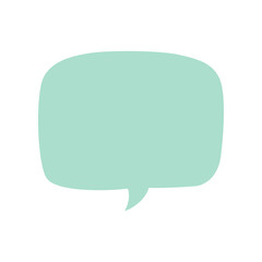 Speech bubble frame design template.