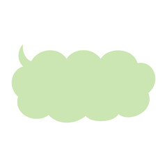 Speech bubble frame design template.