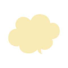 Speech bubble frame design template.