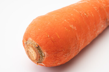 萎びたニンジンのクローズアップ