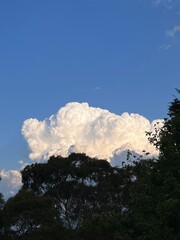 clouds over the mountains