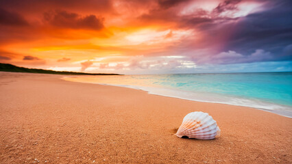 Obraz premium seashell on the beach