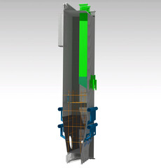 Boiler tube inspection 3D illustration