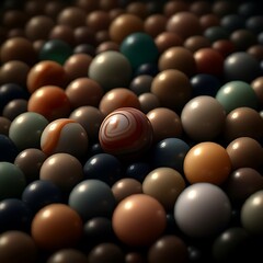 Marbles on the floor