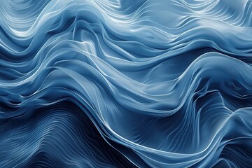The image is a blue wave with a lot of detail and texture