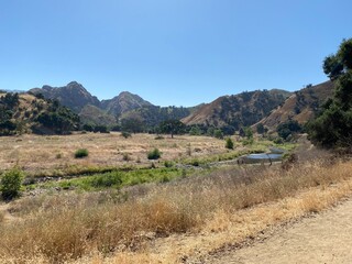 Malibu Park Mountains and Stream