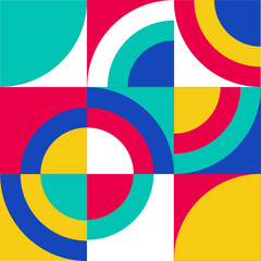 seamless pattern in scandinavian style postcard with Retro clean concept design