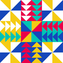 seamless pattern in scandinavian style postcard with Retro clean concept design