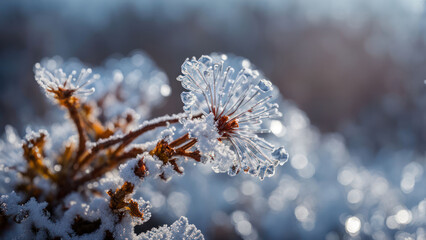 Obraz premium illustration of a realistic cristalez ice flowers