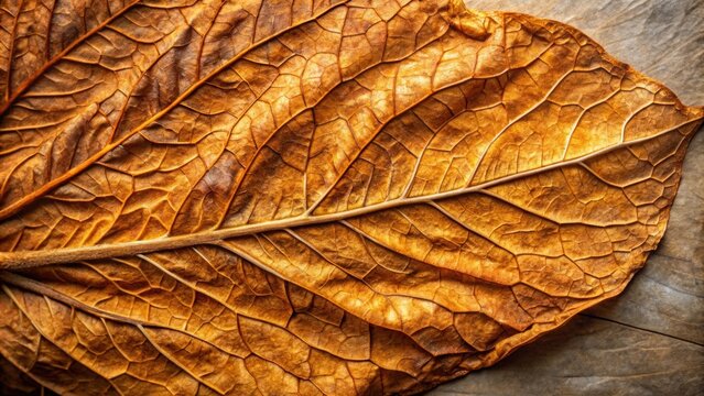 Dried tobacco leaf with visible veins and texture , tobacco, dried, leaf, structure, plant, brown, texture, close-up